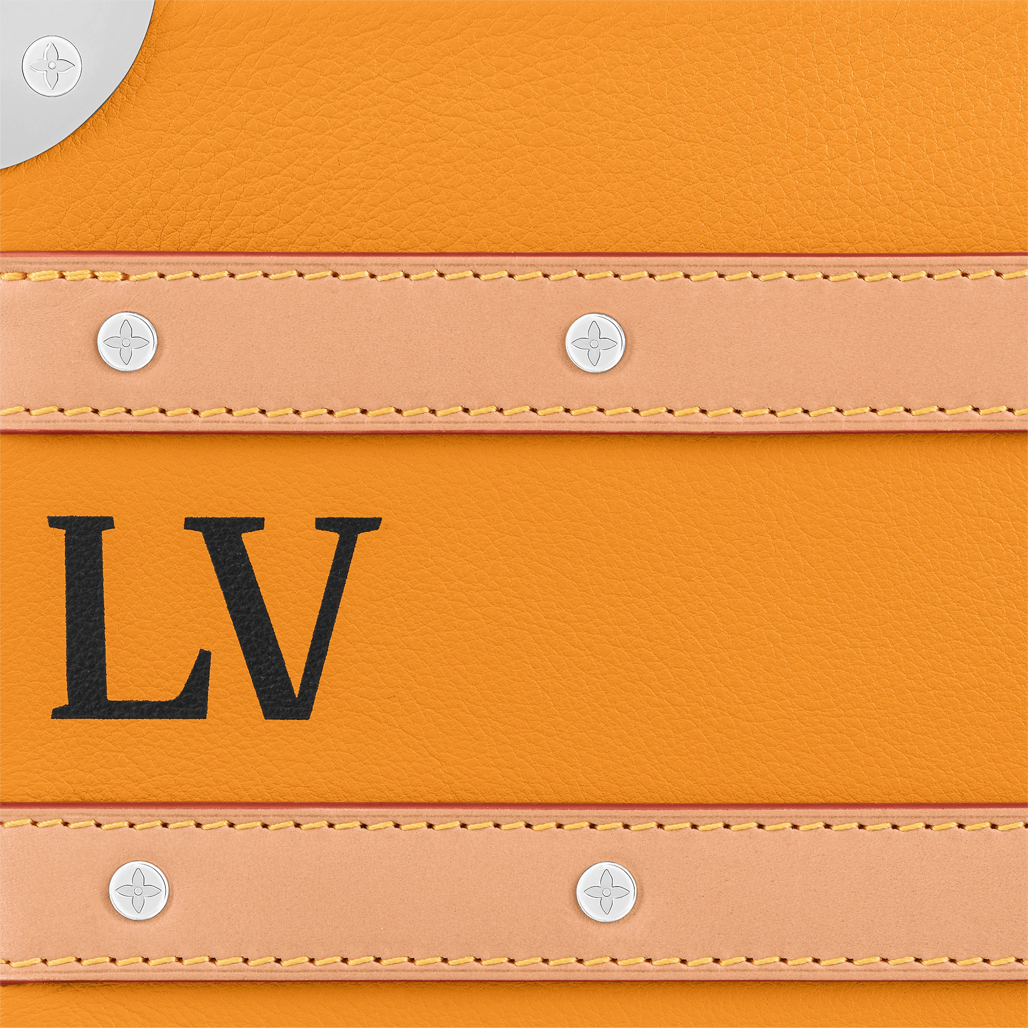 LOUIS VUITTON HANDLE SOFT TRUNK CALF LEATHER SAFFRON M59669_6 LOUIS VUITTON HANDLE SOFT TRUNK CALF LEATHER SAFFRON M59669 6