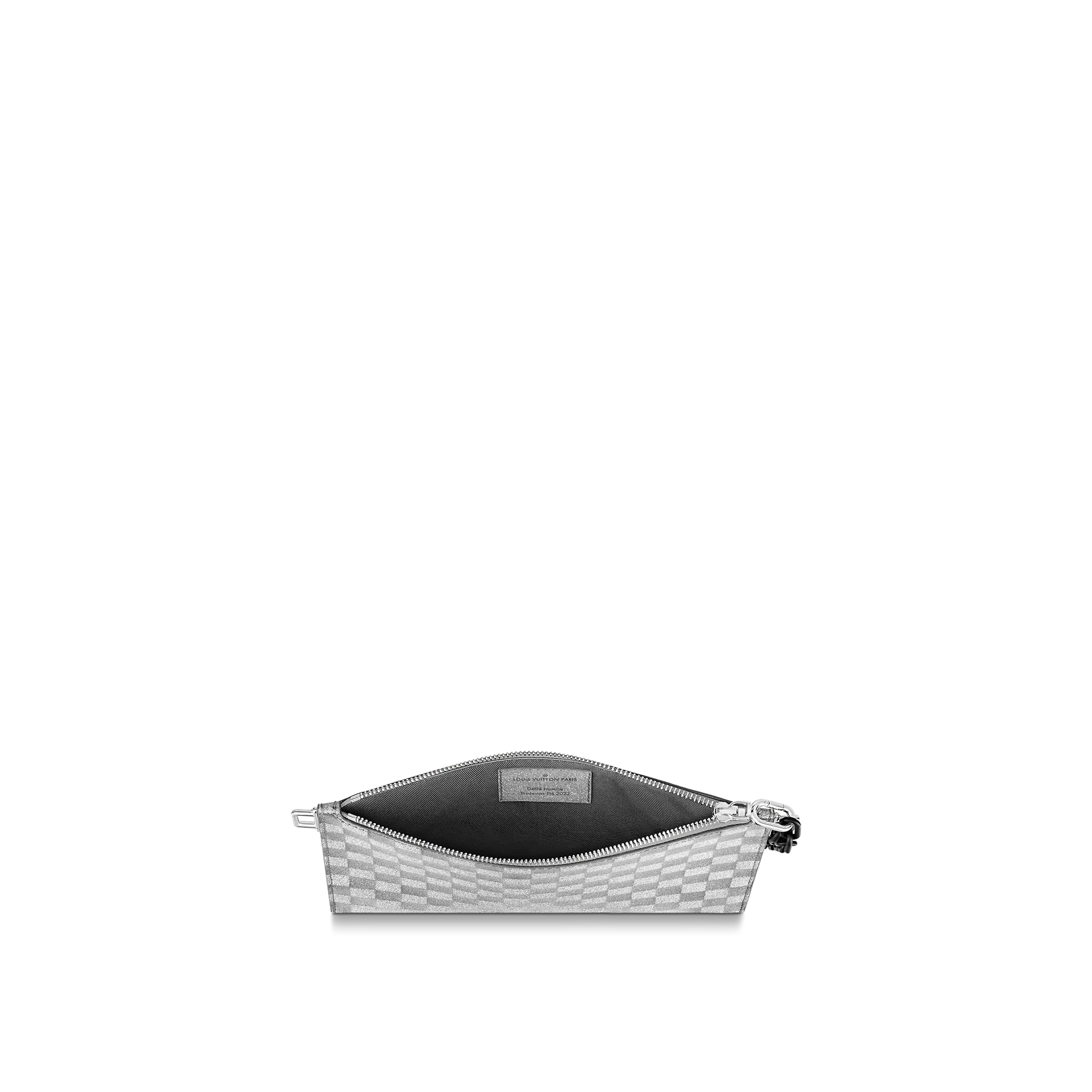 LOUIS VUITTON IN THE LOOP TRIO POUCH BAG DAMIER GLITTER LEATHER M59682_ LOUIS VUITTON IN THE LOOP TRIO POUCH BAG DAMIER GLITTER LEATHER M59682