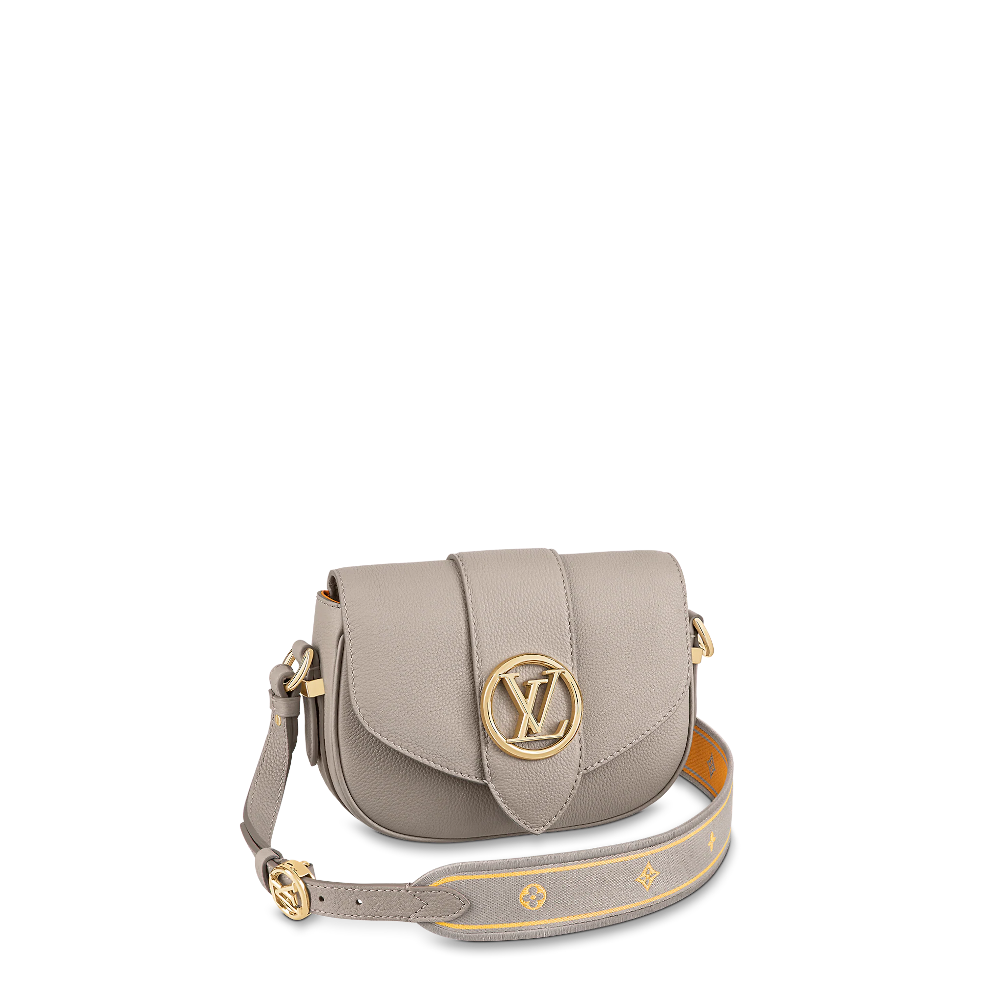 LOUIS VUITTON LV PONT 9 SOFT PM BAG GRAINED CALFSKIN GRIS TAUPE M58728 LOUIS VUITTON LV PONT 9 SOFT PM BAG GRAINED CALFSKIN GRIS TAUPE M58728