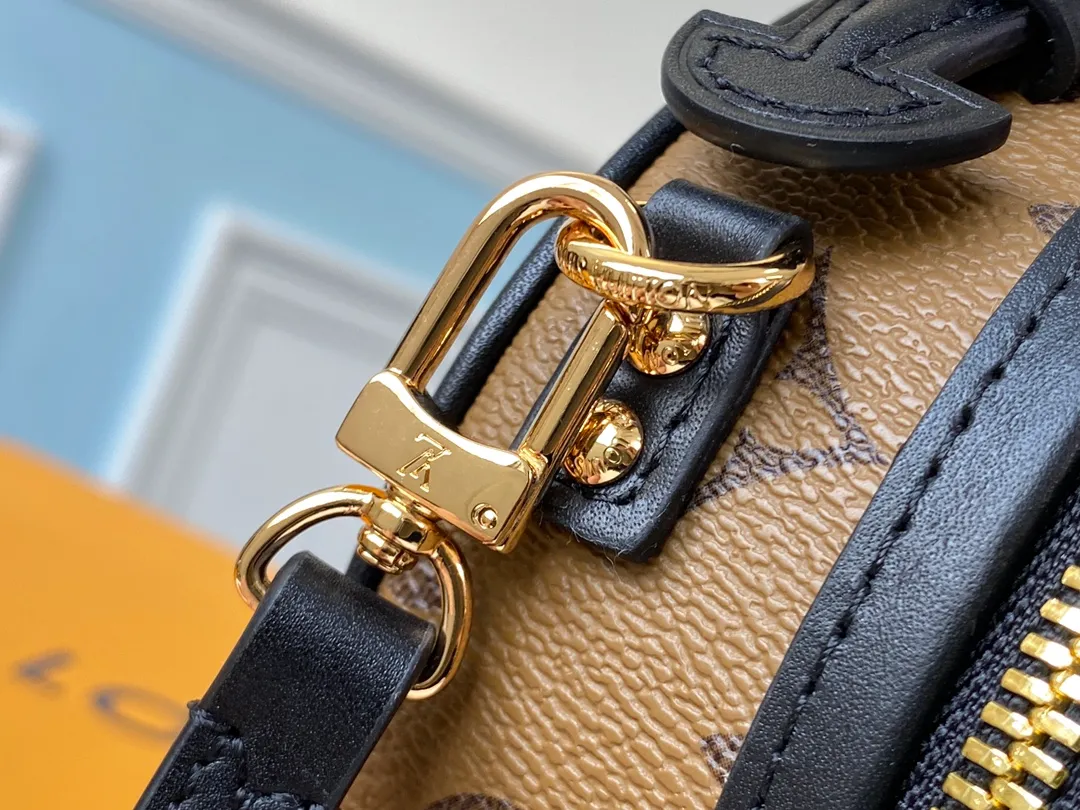 LOUIS VUITTON MINI BOÎTE CHAPEAU BAG MONOGRAM REVERSE COATED CANVAS M68276_7 LOUIS VUITTON MINI BOITE CHAPEAU BAG MONOGRAM REVERSE COATED CANVAS M68276 7