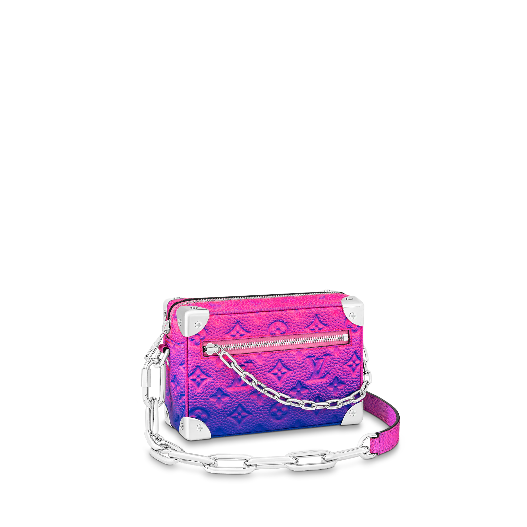 LOUIS VUITTON MINI SOFT TRUNK BAG COWHIDE LEATHER PINK M81219 LOUIS VUITTON MINI SOFT TRUNK BAG COWHIDE LEATHER PINK M81219