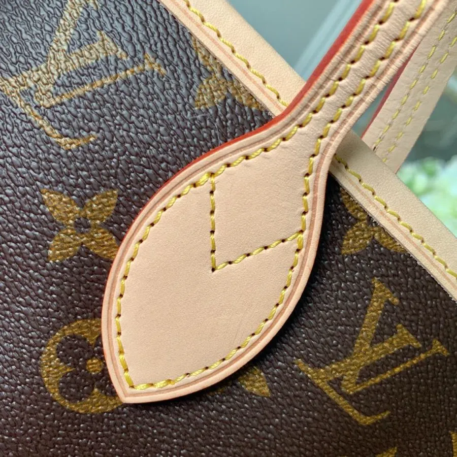 LOUIS VUITTON NEVERFULL GM TOTE BAG MONOGRAM COATED CANVAS BEIGE M40990_6 LOUIS VUITTON NEVERFULL GM TOTE BAG MONOGRAM COATED CANVAS BEIGE M40990 6
