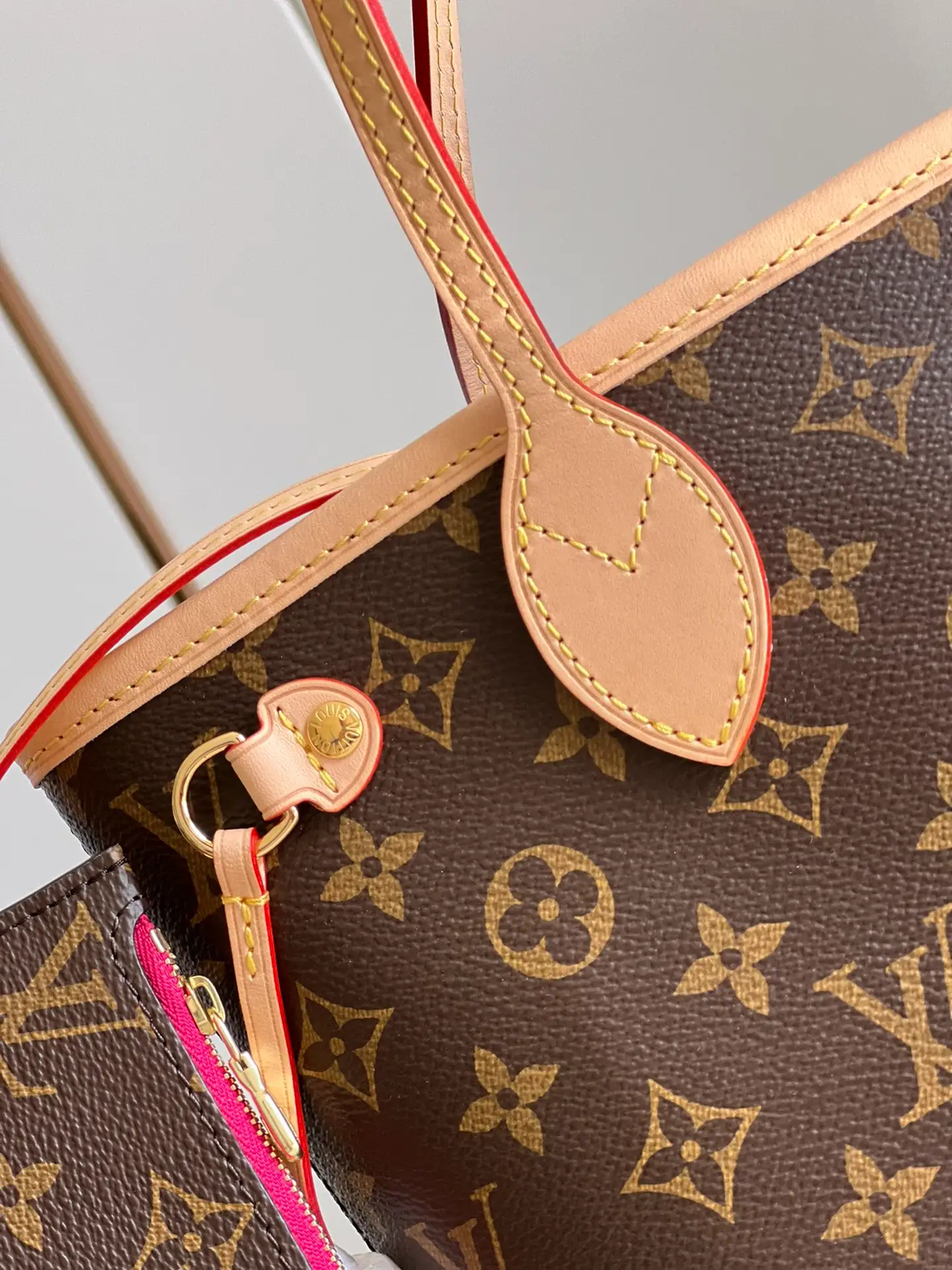 LOUIS VUITTON NEVERFULL PM TOTE BAG MONOGRAM COATED CANVAS M41245_6 LOUIS VUITTON NEVERFULL PM TOTE BAG MONOGRAM COATED CANVAS M41245 6