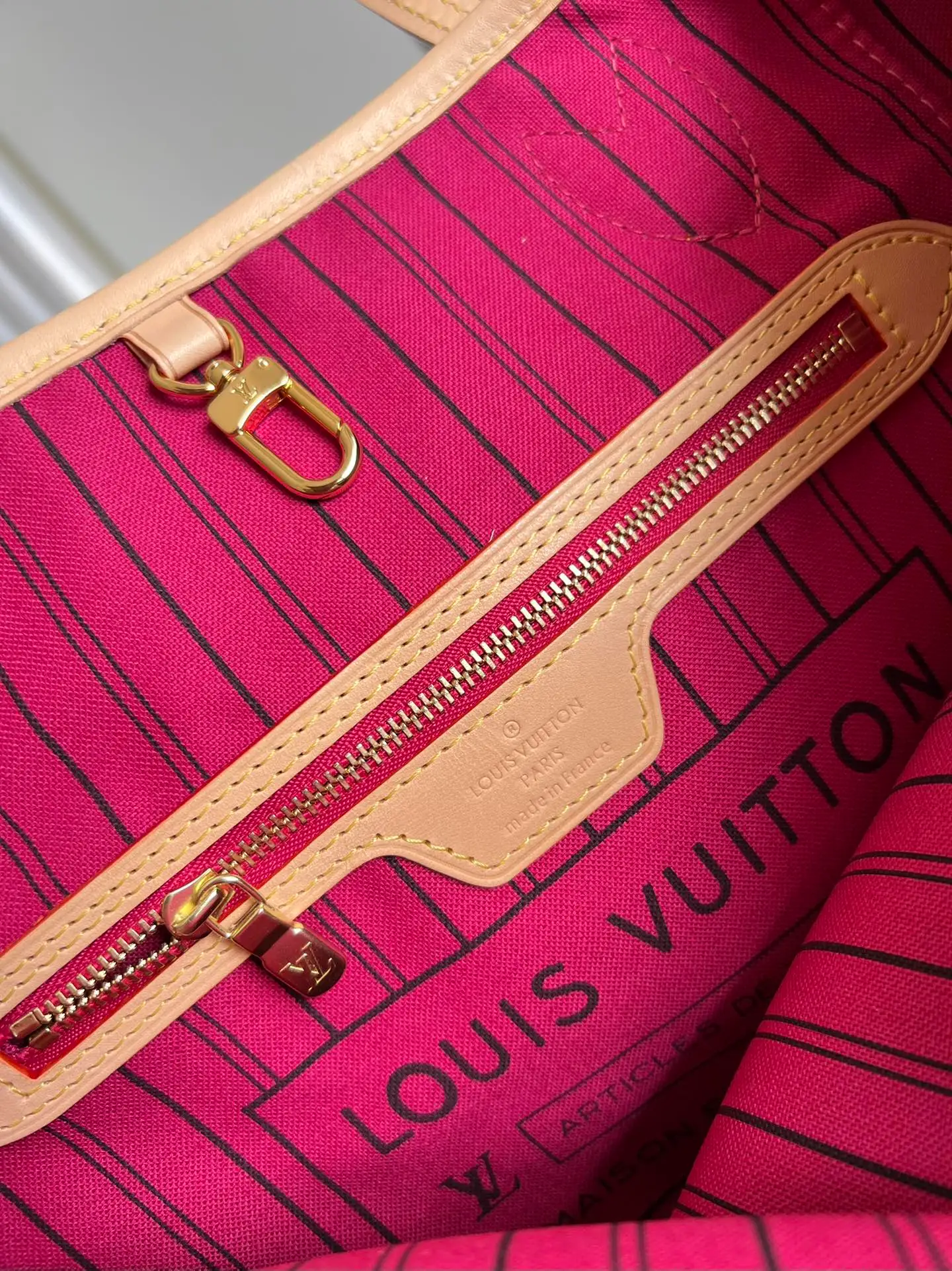 LOUIS VUITTON NEVERFULL PM TOTE BAG MONOGRAM COATED CANVAS M41245_9 LOUIS VUITTON NEVERFULL PM TOTE BAG MONOGRAM COATED CANVAS M41245 9