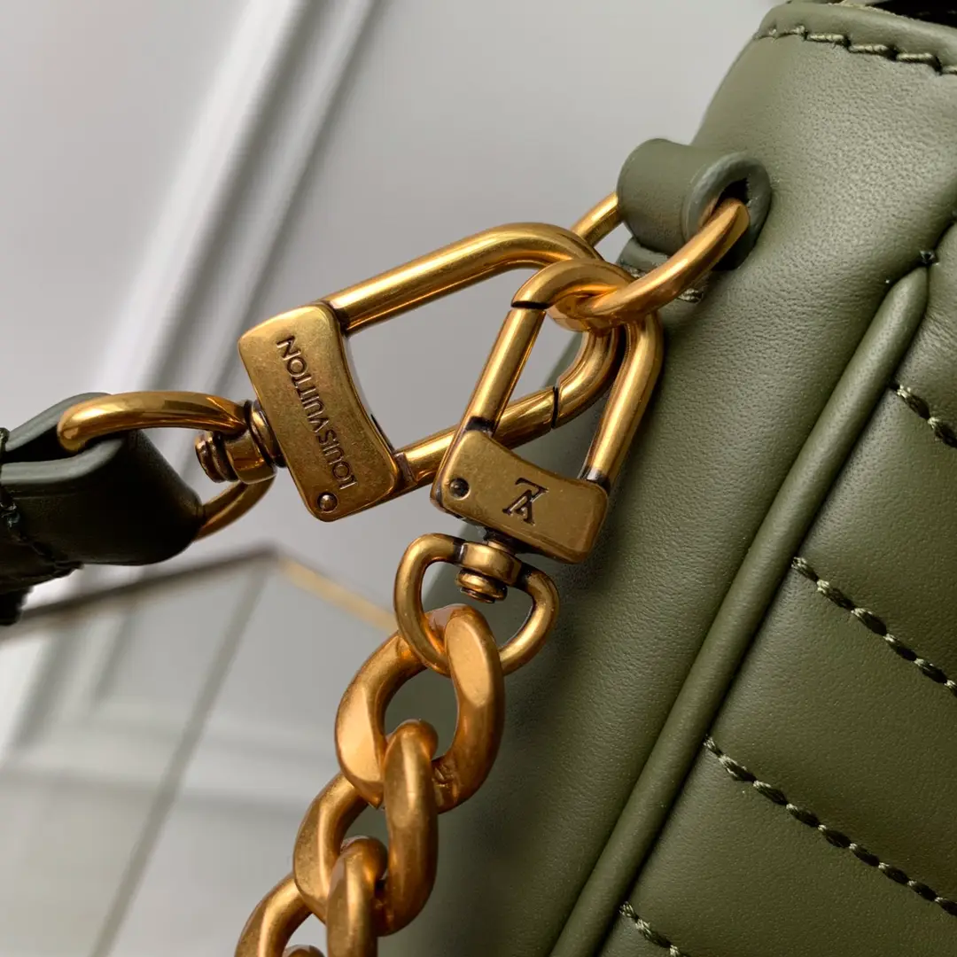 LOUIS VUITTON NEW WAVE MULTI-POCHETTE SMOOTH COWHIDE LEATHER KHAKI GREEN M56471_5 LOUIS VUITTON NEW WAVE MULTI POCHETTE SMOOTH COWHIDE LEATHER KHAKI GREEN M56471 5