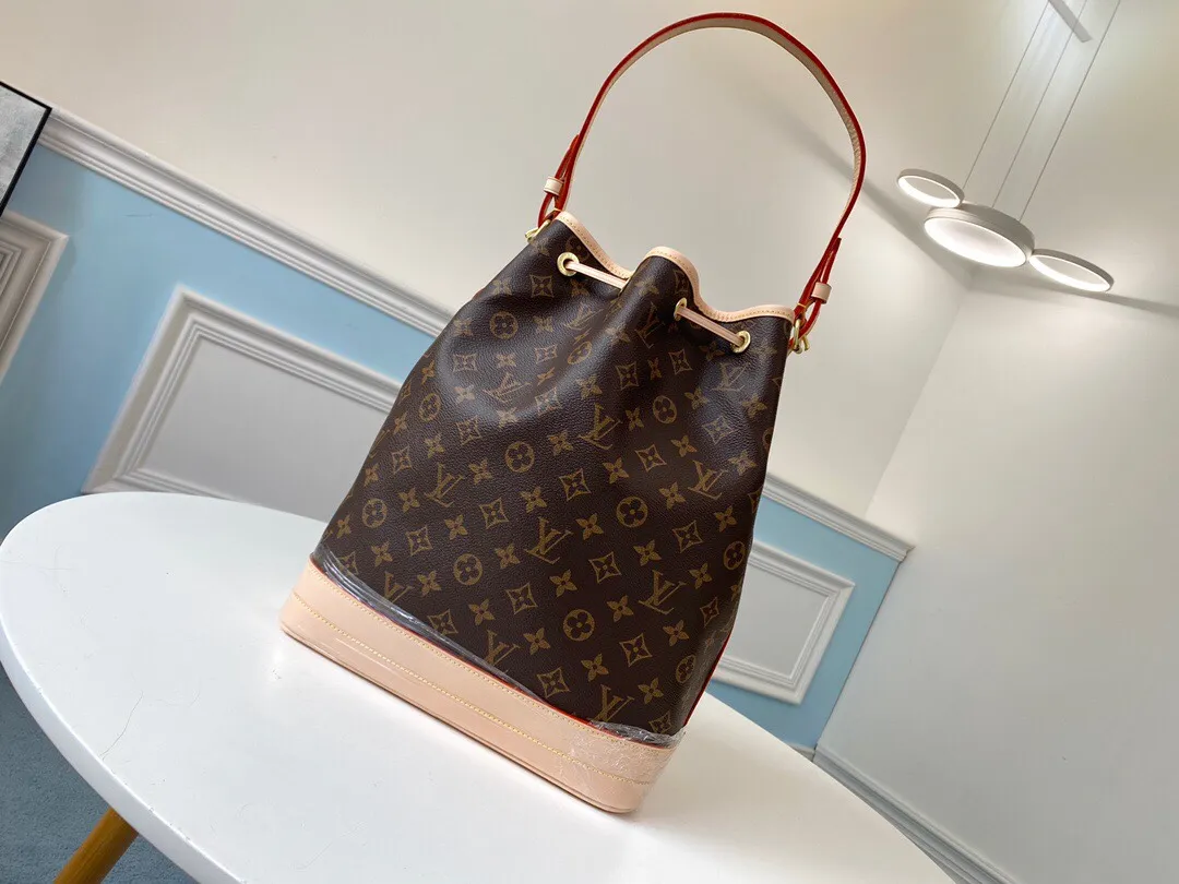 LOUIS VUITTON NOÉ BUCKET BAG MONOGRAM COATED CANVAS M42224_3 LOUIS VUITTON NOE BUCKET BAG MONOGRAM COATED CANVAS M42224 3