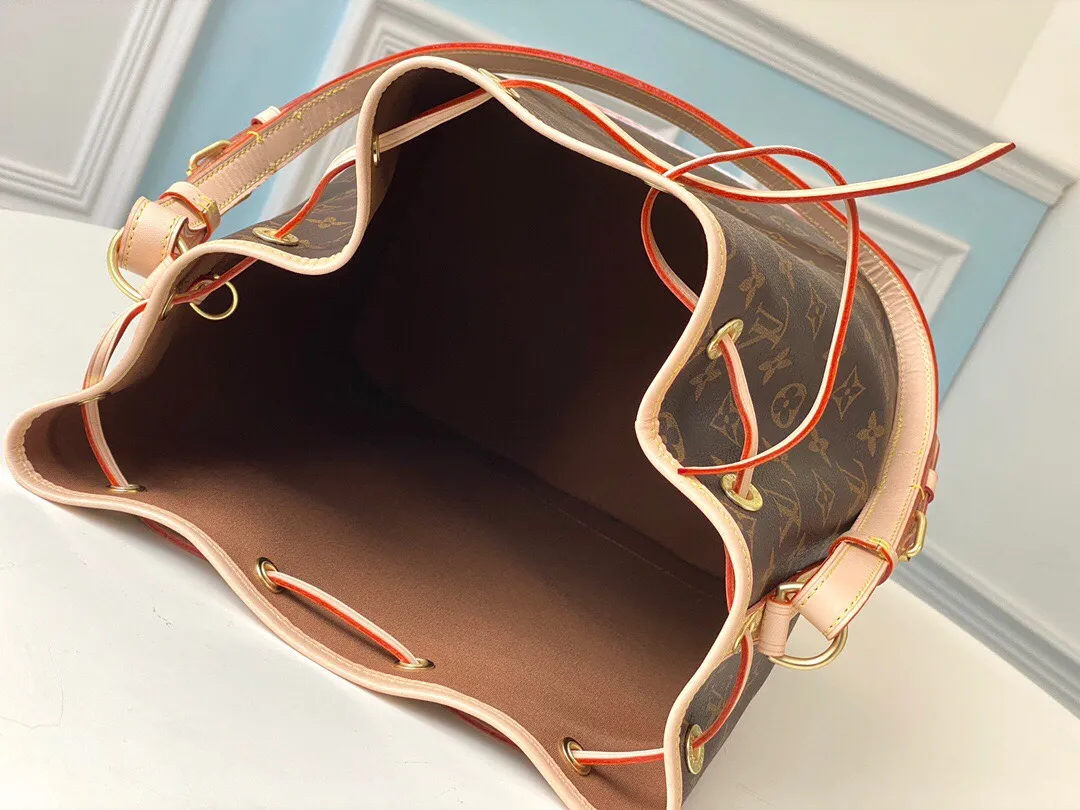 LOUIS VUITTON NOÉ BUCKET BAG MONOGRAM COATED CANVAS M42224_4 LOUIS VUITTON NOE BUCKET BAG MONOGRAM COATED CANVAS M42224 4