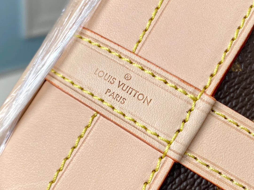 LOUIS VUITTON NOÉ BUCKET BAG MONOGRAM COATED CANVAS M42224_6 LOUIS VUITTON NOE BUCKET BAG MONOGRAM COATED CANVAS M42224 6