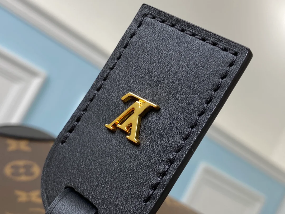 LOUIS VUITTON ODÉON PM SHOULDER BAG MONOGRAM COATED CANVAS BLACK M45353_6 LOUIS VUITTON ODEON PM SHOULDER BAG MONOGRAM COATED CANVAS BLACK M45353 6