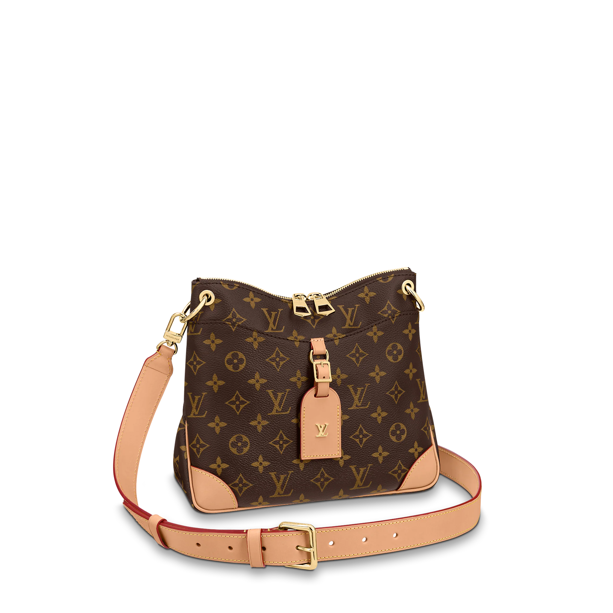 LOUIS VUITTON ODÉON PM SHOULDER BAG MONOGRAM COATED CANVAS NATURAL M45354 LOUIS VUITTON ODEON PM SHOULDER BAG MONOGRAM COATED CANVAS NATURAL M45354