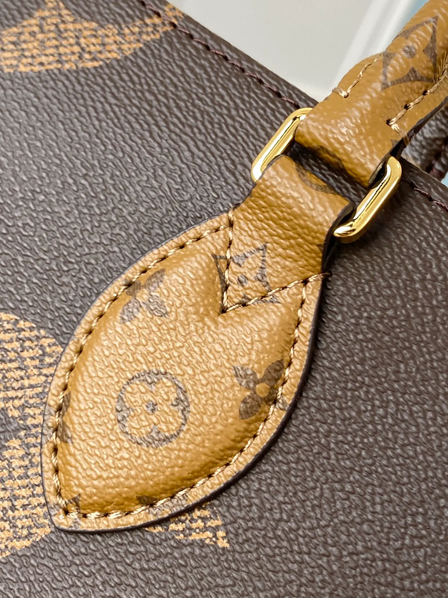 LOUIS VUITTON ONTHEGO MM BAG MONOGRAM REVERSE COATED CANVAS M45321_7 LOUIS VUITTON ONTHEGO MM BAG MONOGRAM REVERSE COATED CANVAS M45321 7