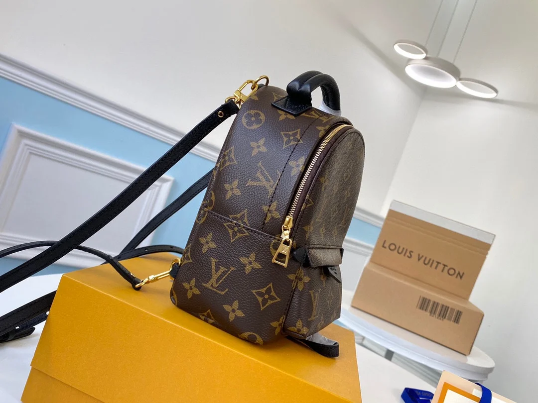 LOUIS VUITTON PALM SPRINGS MINI BACKPACK MONOGRAM COATED CANVAS M44873_3 LOUIS VUITTON PALM SPRINGS MINI BACKPACK MONOGRAM COATED CANVAS M44873 3
