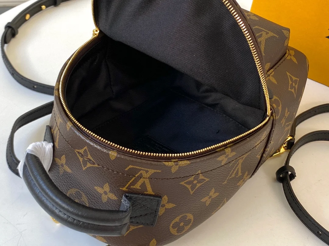 LOUIS VUITTON PALM SPRINGS MINI BACKPACK MONOGRAM COATED CANVAS M44873_6 LOUIS VUITTON PALM SPRINGS MINI BACKPACK MONOGRAM COATED CANVAS M44873 6