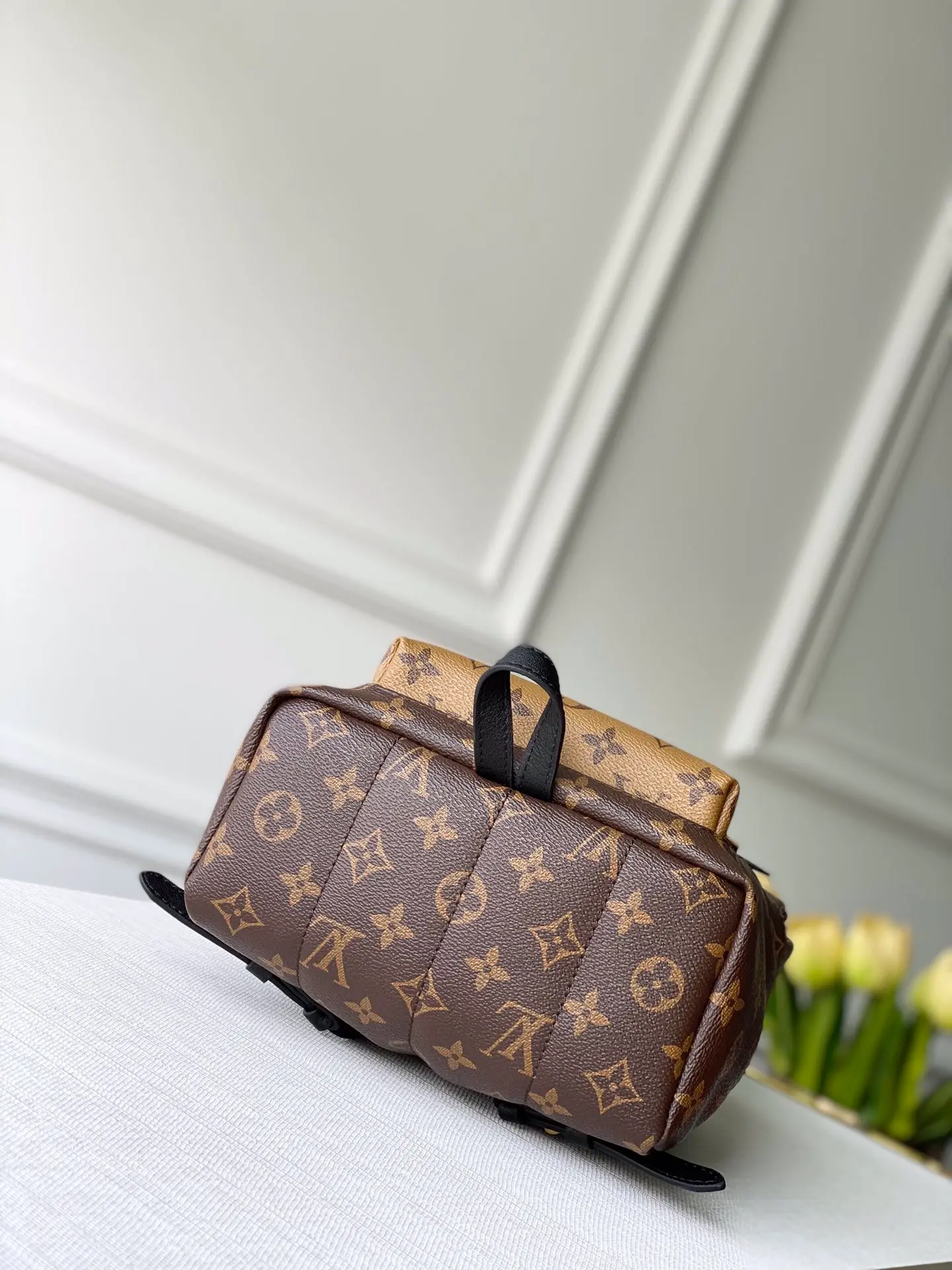 LOUIS VUITTON PALM SPRINGS PM BACKPACK MONOGRAM REVERSE COATED CANVAS M44870_4 LOUIS VUITTON PALM SPRINGS PM BACKPACK MONOGRAM REVERSE COATED CANVAS M44870 4