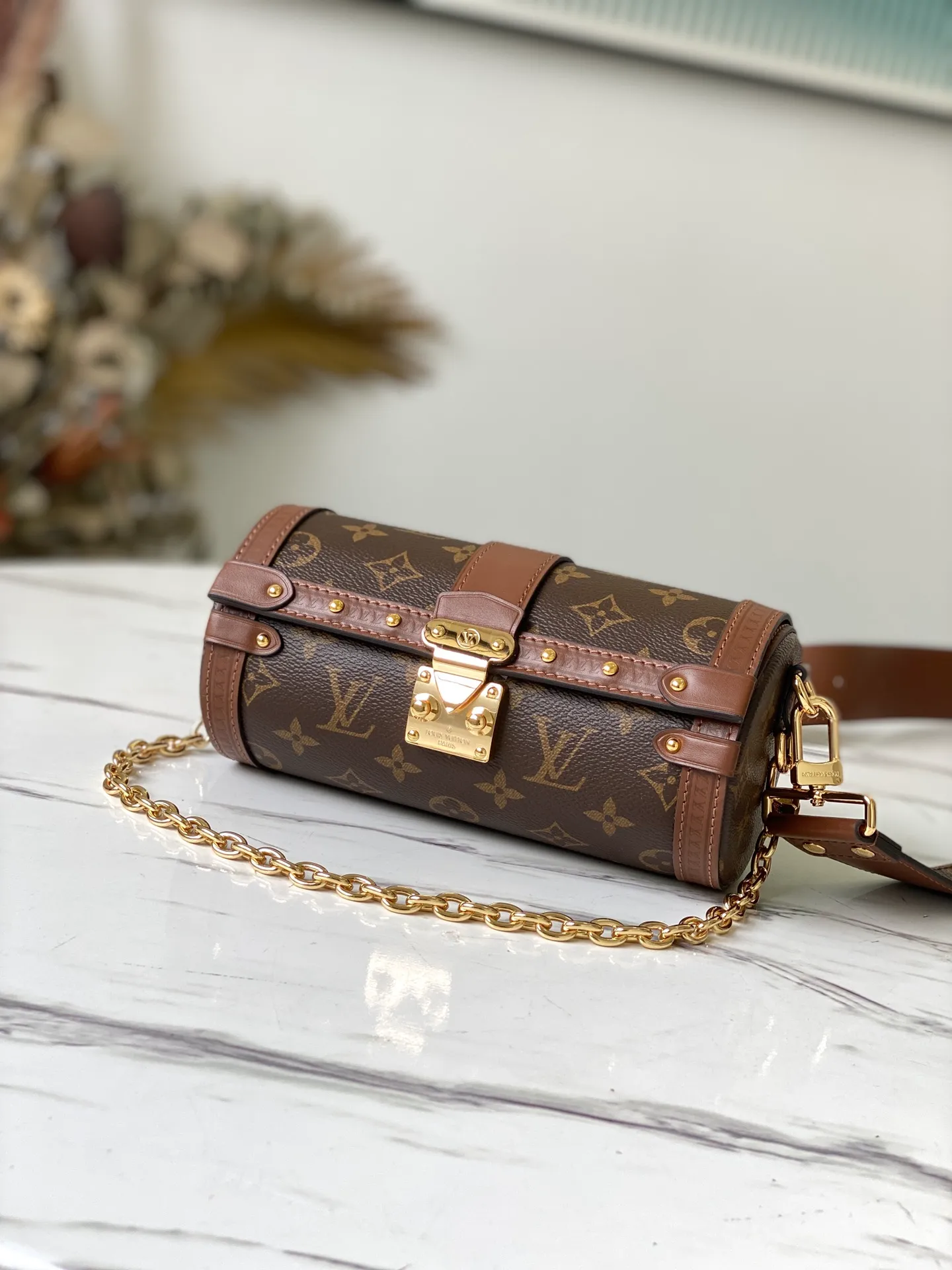 LOUIS VUITTON PAPILLON TRUNK HANDBAG MONOGRAM COATED CANVAS M57835_1 LOUIS VUITTON PAPILLON TRUNK HANDBAG MONOGRAM COATED CANVAS M57835 1