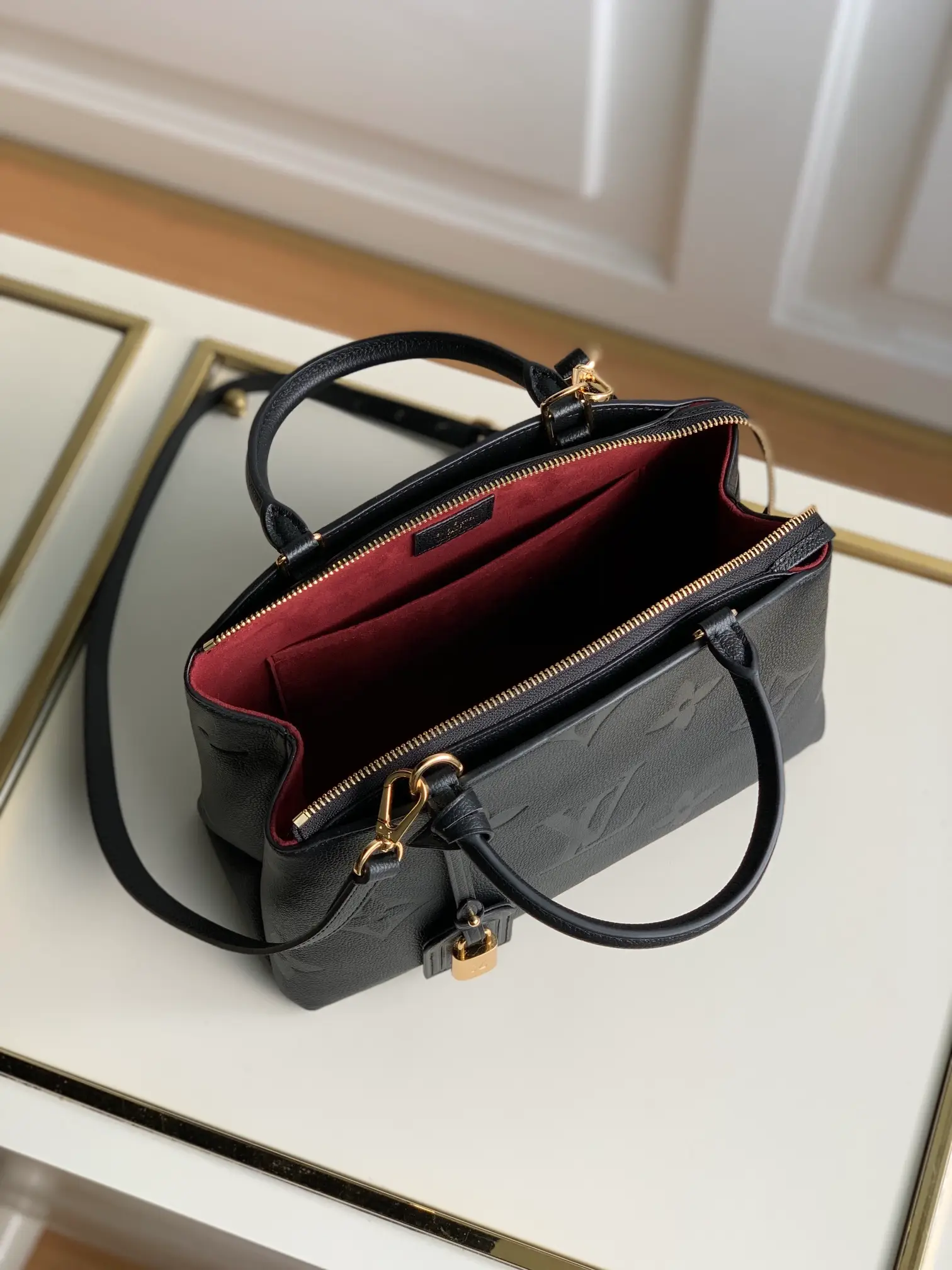 LOUIS VUITTON PETIT PALAIS HANDBAG GRAINED COWHIDE LEATHER BLACK M58916_5 LOUIS VUITTON PETIT PALAIS HANDBAG GRAINED COWHIDE LEATHER BLACK M58916 5