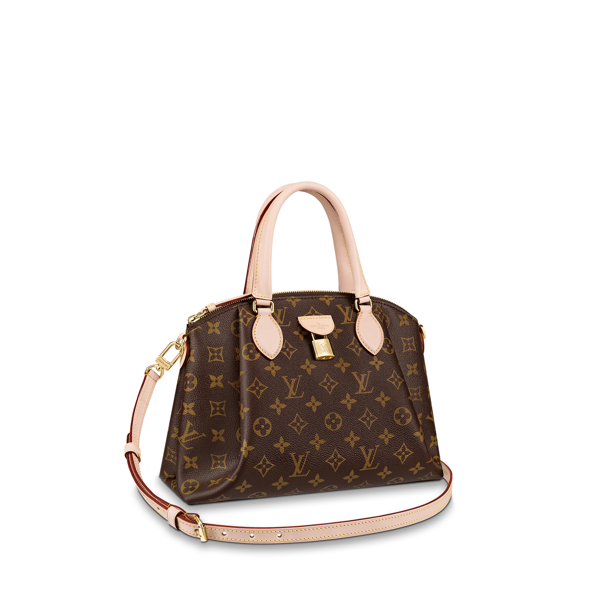 LOUIS VUITTON RIVOLI PM HANDBAG MONOGRAM COATED CANVAS M44543 LOUIS VUITTON RIVOLI PM HANDBAG MONOGRAM COATED CANVAS M44543