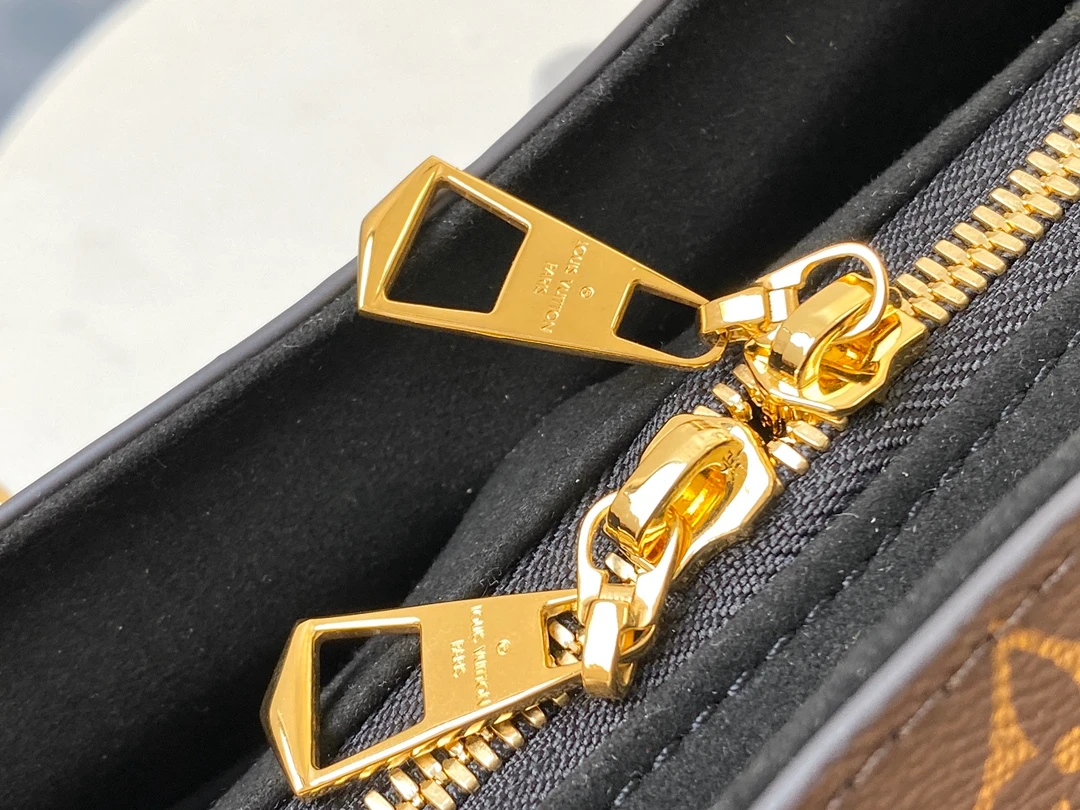 LOUIS VUITTON SOUFFLOT BB HANDBAG MONOGRAM COATED CANVAS BLACK M44898_7 LOUIS VUITTON SOUFFLOT BB HANDBAG MONOGRAM COATED CANVAS BLACK M44898 7