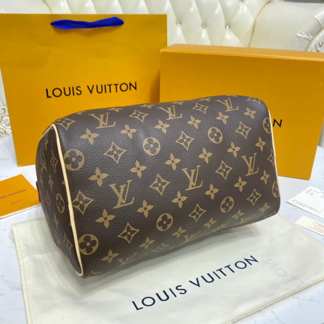 LOUIS VUITTON SPEEDY 30 MONOGRAM COATED CANVAS M41108_04 LOUIS VUITTON SPEEDY 30 MONOGRAM COATED CANVAS M41108 04