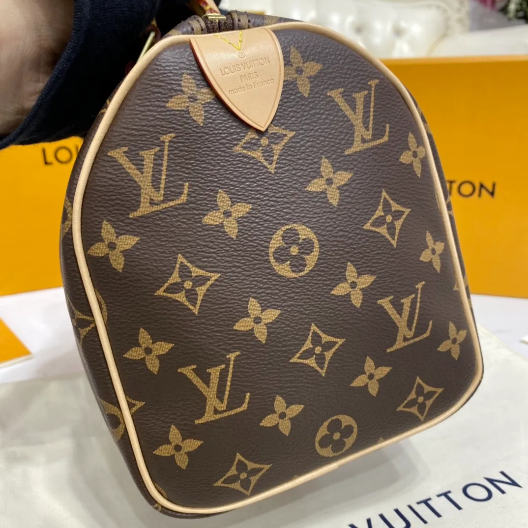 LOUIS VUITTON SPEEDY 30 MONOGRAM COATED CANVAS M41108_05 LOUIS VUITTON SPEEDY 30 MONOGRAM COATED CANVAS M41108 05