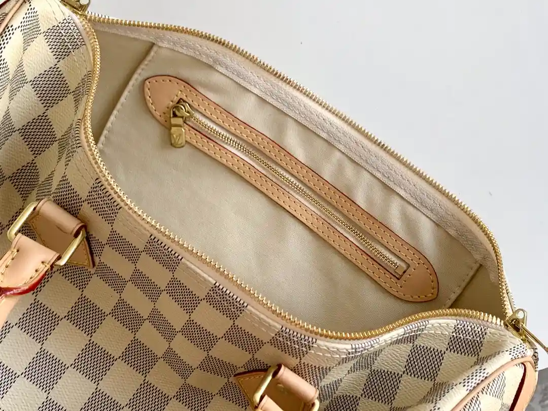 LOUIS VUITTON SPEEDY 35 HANDBAG DAMIER AZUR COATED CANVAS N41369_5 LOUIS VUITTON SPEEDY 35 HANDBAG DAMIER AZUR COATED CANVAS N41369 5