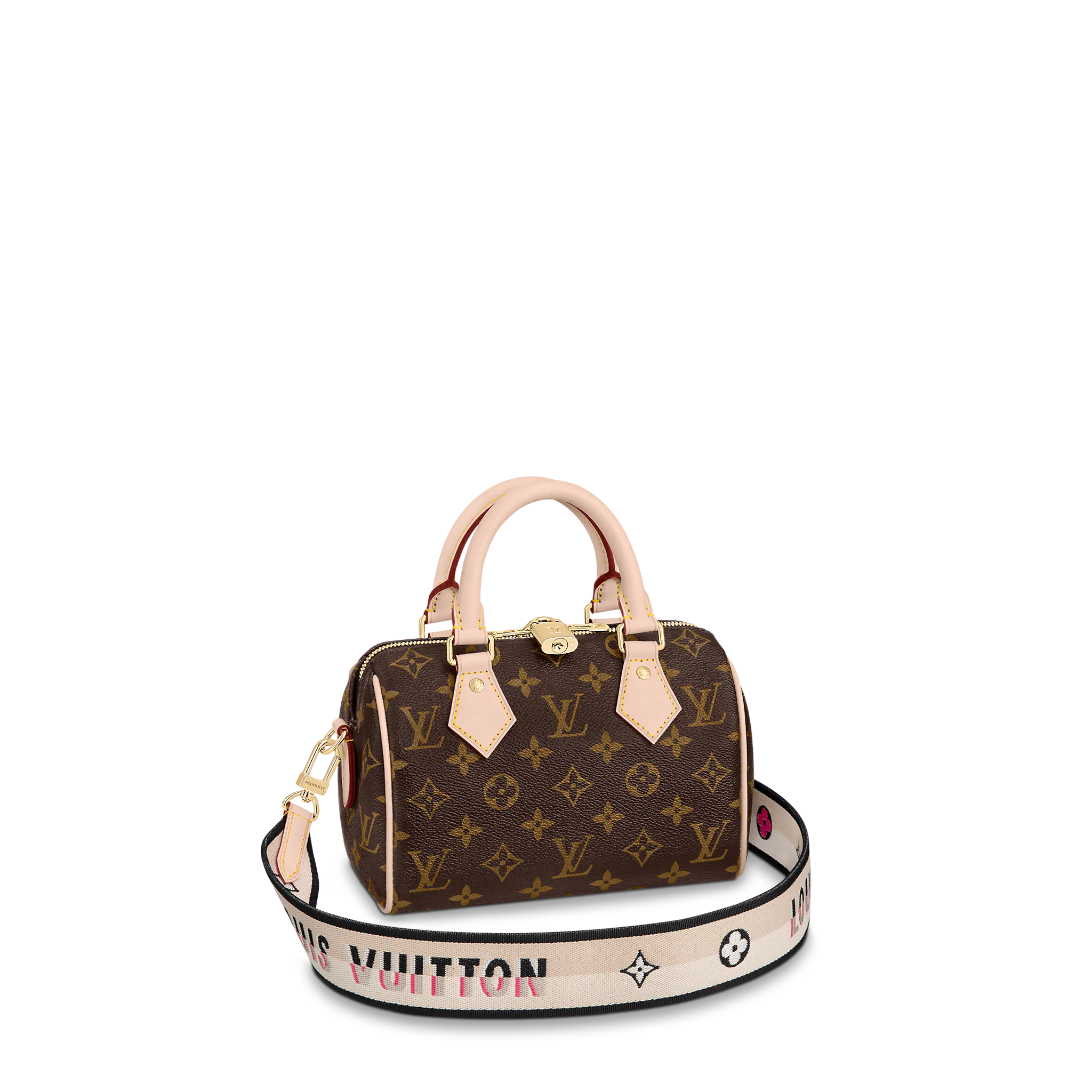 LOUIS VUITTON SPEEDY BANDOULIÈRE 20 HANDBAG MONOGRAM COATED CANVAS BLACK M45957 LOUIS VUITTON SPEEDY BANDOULIERE 20 HANDBAG MONOGRAM COATED CANVAS BLACK M45957