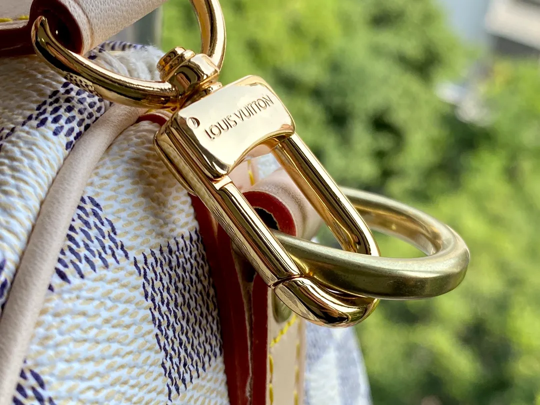 LOUIS VUITTON SPEEDY BANDOULIÈRE 25 HANDBAG DAMIER AZUR COATED CANVAS N41374_8 LOUIS VUITTON SPEEDY BANDOULIERE 25 HANDBAG DAMIER AZUR COATED CANVAS N41374 8