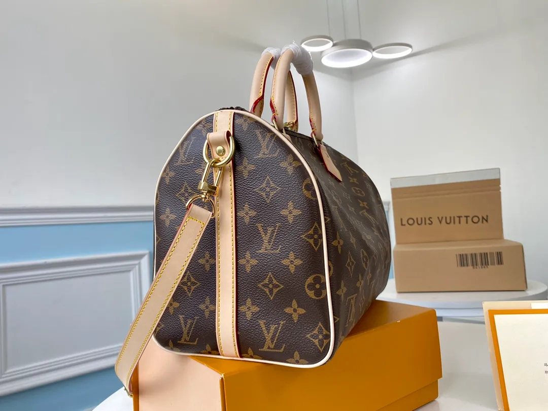 LOUIS VUITTON SPEEDY BANDOULIERE 30 HANDBAG MONOGRAM COATED CANVAS M41112_2 LOUIS VUITTON SPEEDY BANDOULIERE 30 HANDBAG MONOGRAM COATED CANVAS M41112 2