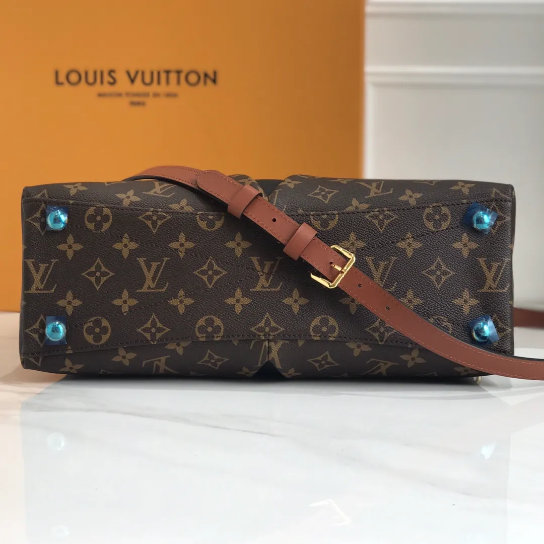 LOUIS VUITTON V TOTE MM HANDBAG MONOGRAM COATED CANVAS BLACK M43948_3 LOUIS VUITTON V TOTE MM HANDBAG MONOGRAM COATED CANVAS BLACK M43948 3