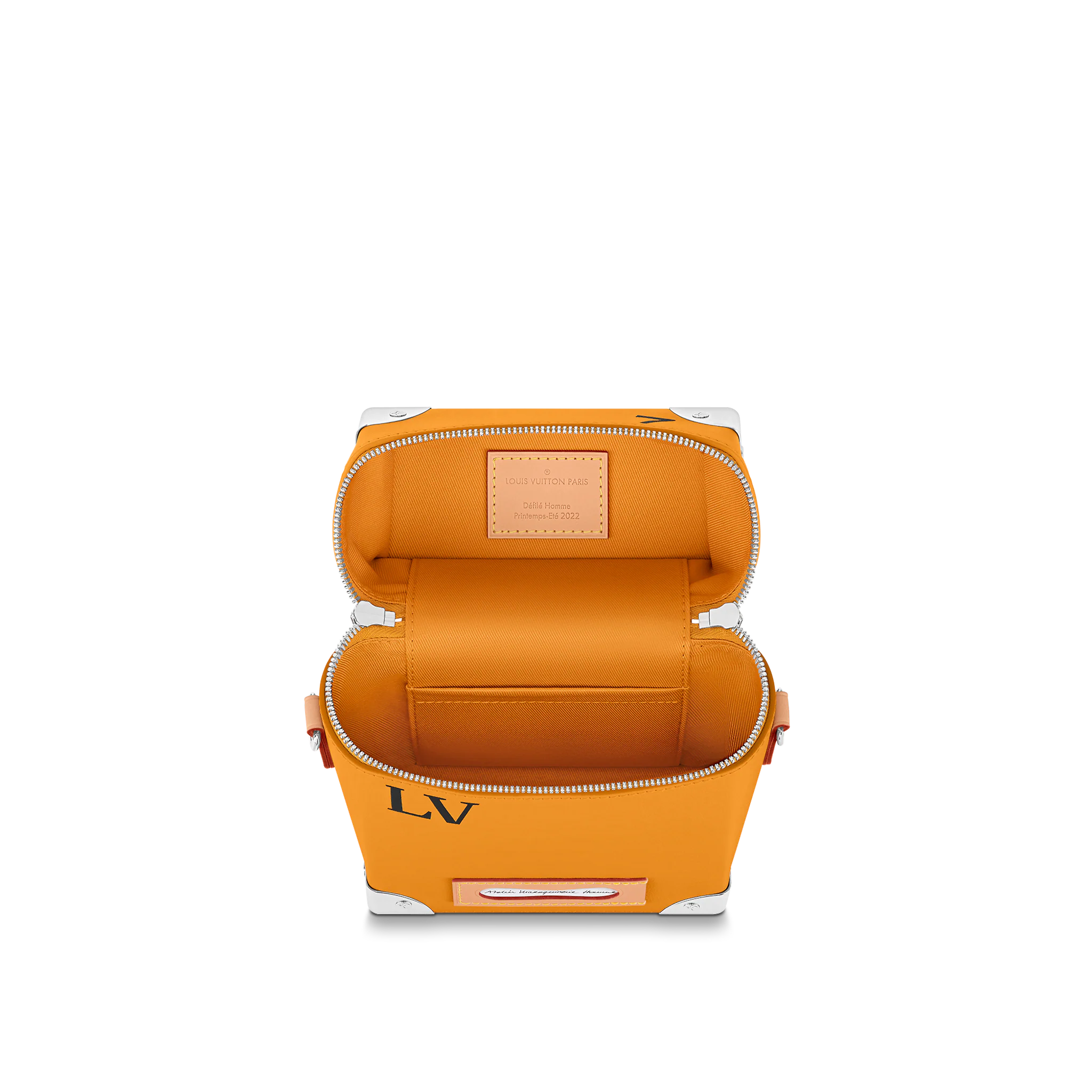 LOUIS VUITTON VERTICAL BOX TRUNK BAG COWHIDE LEATHER SAFFRON YELLOW M59666_2 LOUIS VUITTON VERTICAL BOX TRUNK BAG COWHIDE LEATHER SAFFRON YELLOW M59666 2